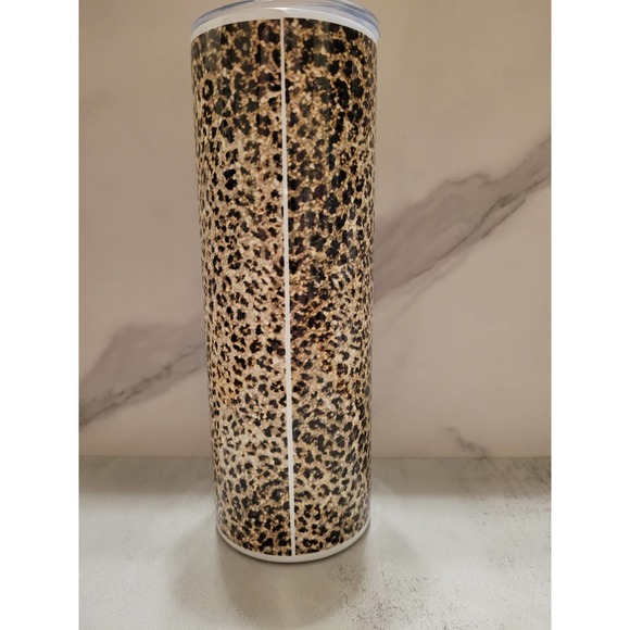Bronze Leopard Stainless Steel Double Wall Tumbler 20 oz - Picture 4 of 5